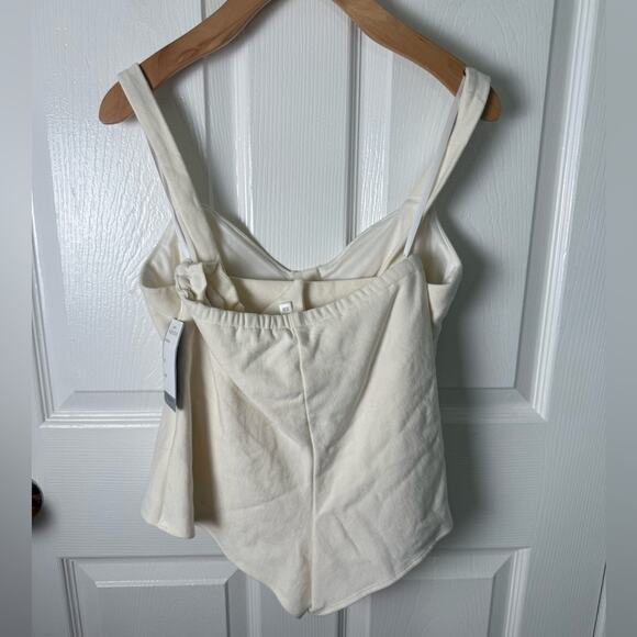 Katie May Vibing Me Knit Set Crop Top & Shorts in Cream XS - Picture 5 of 14